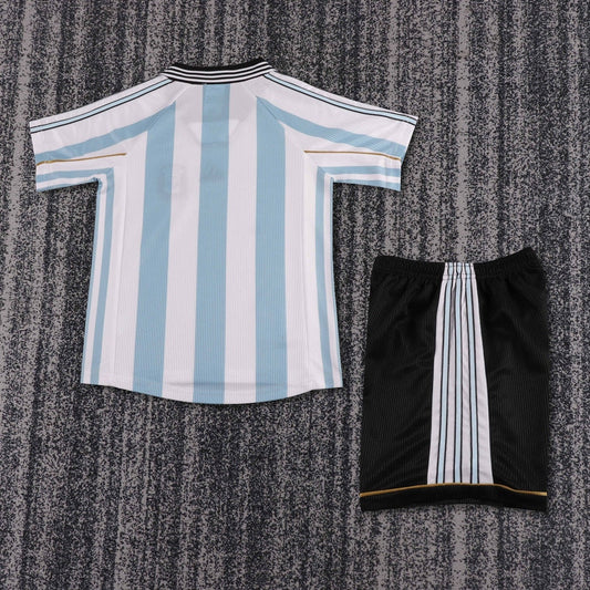 Kids Argentina National Team 1998 Home - Fan Kit