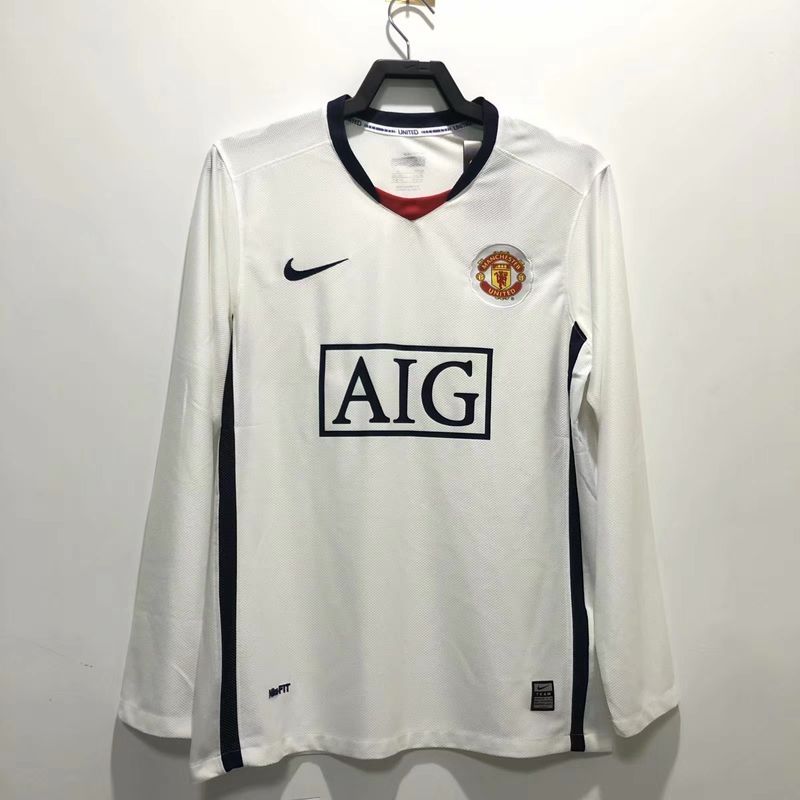 Maillot Extérieur Manches Longues Manchester United FC 2008/2009 - Version Fan [Adulte]