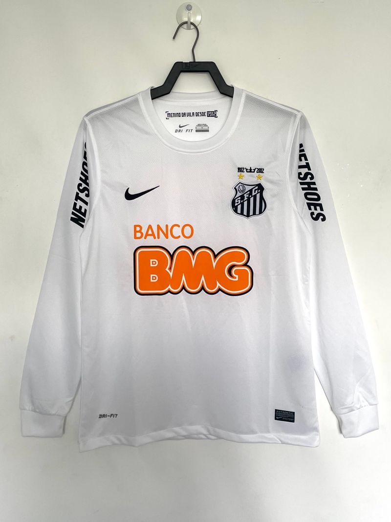 Maillot Domicile Manches Longues Santos FC 2012/2013 - Version Joueur [Adulte]