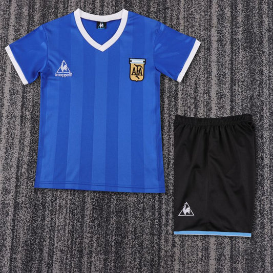 Kids Argentina National Team 1986 Away - Fan Kit