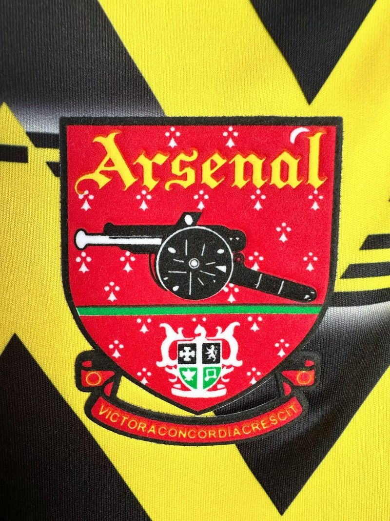 Arsenal FC 1991/1993 Camiseta Retro de Manga Larga Visitante - Fan [Adulto]