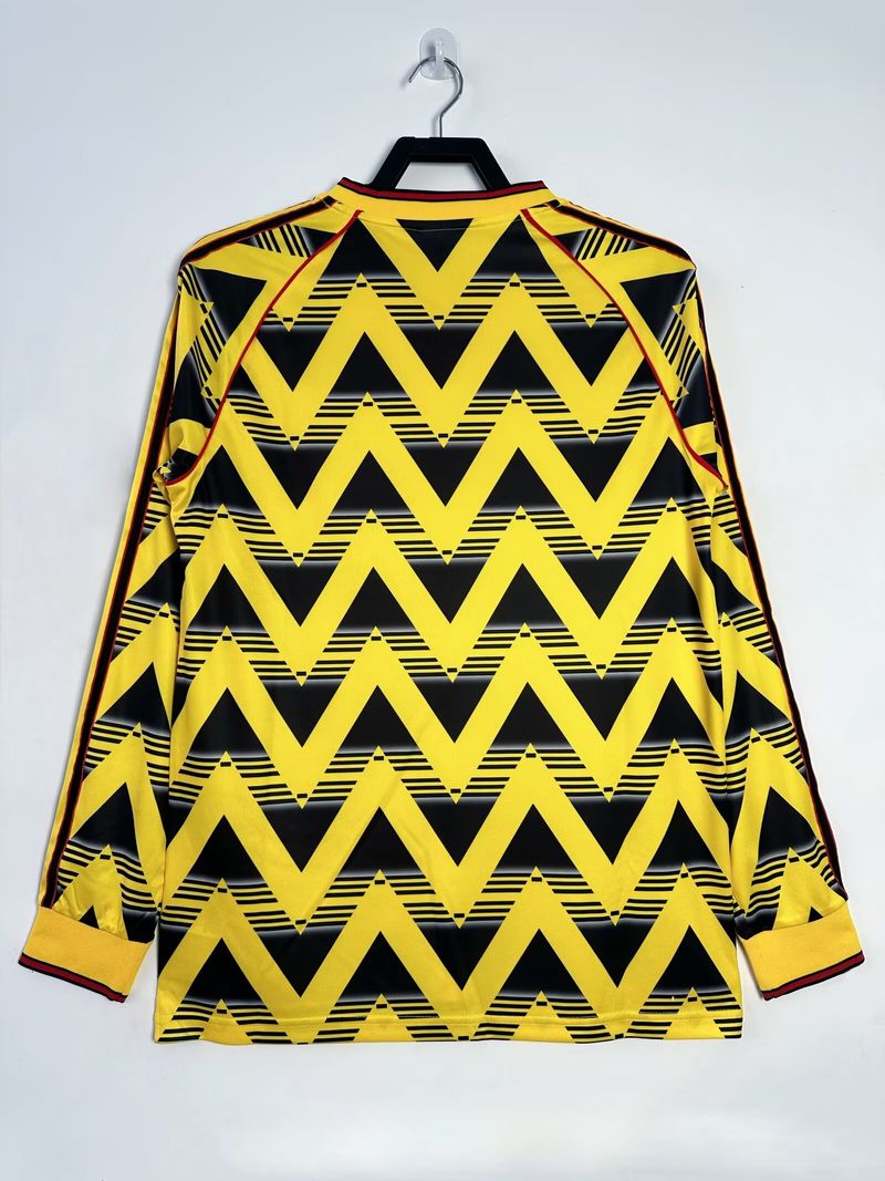 Arsenal FC 1991/1993 Camiseta Retro de Manga Larga Visitante - Fan [Adulto]