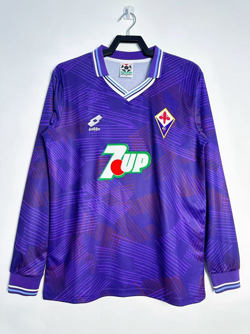 ACF Fiorentina 1992/1993 Home Long Sleeve - Fan Version [Adult]