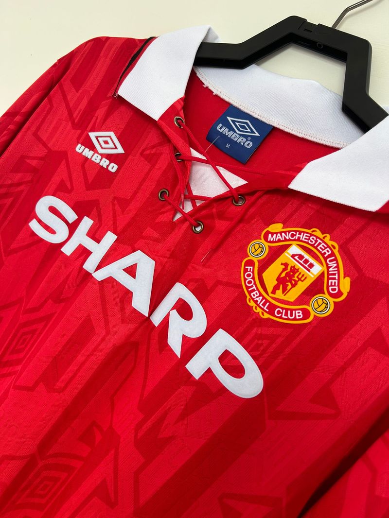 Maillot Manchester United 1992/1994 Domicile Manches Longues - Version Fan [Adulte]