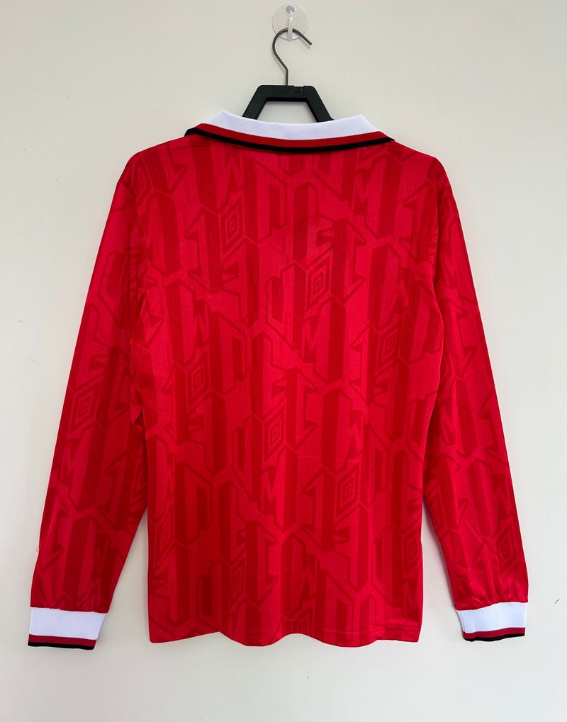 Maillot Manchester United 1992/1994 Domicile Manches Longues - Version Fan [Adulte]