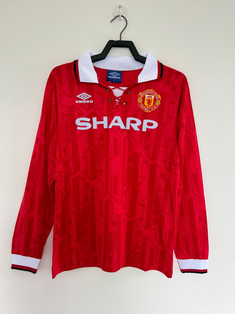 Maillot Manchester United 1992/1994 Domicile Manches Longues - Version Fan [Adulte]