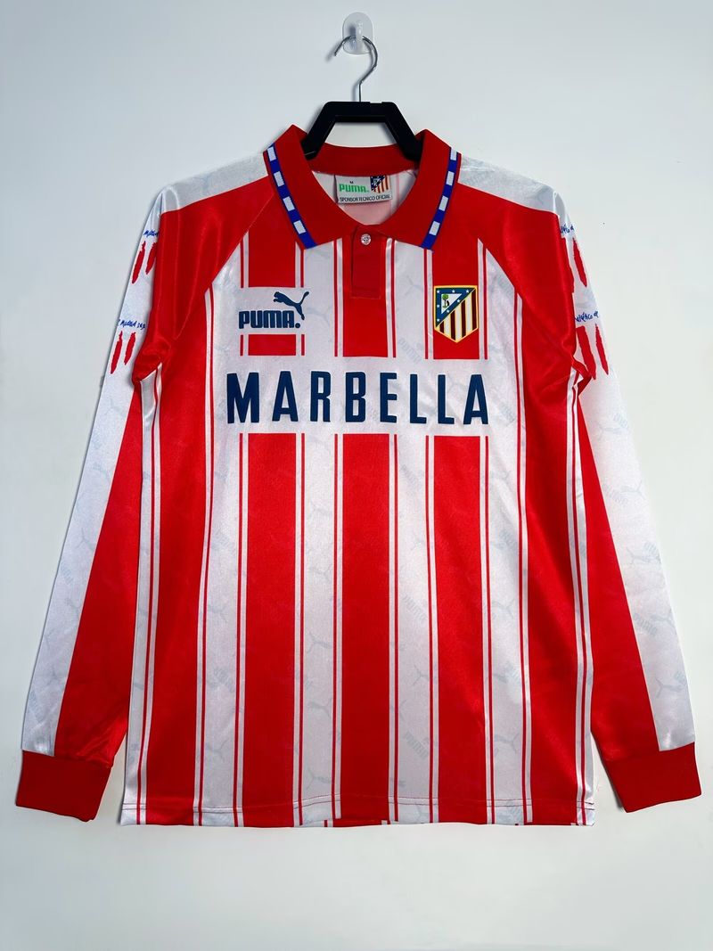 Atlético Madrid 1994/1995 Home Long Sleeve - Fan Version [Adult]