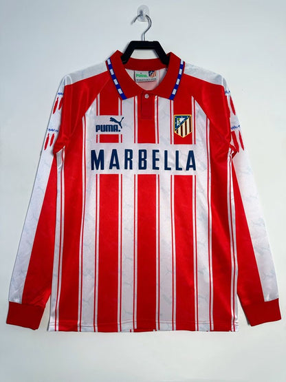 Atlético Madrid 1994/1995 Home Long Sleeve - Fan Version [Adult]