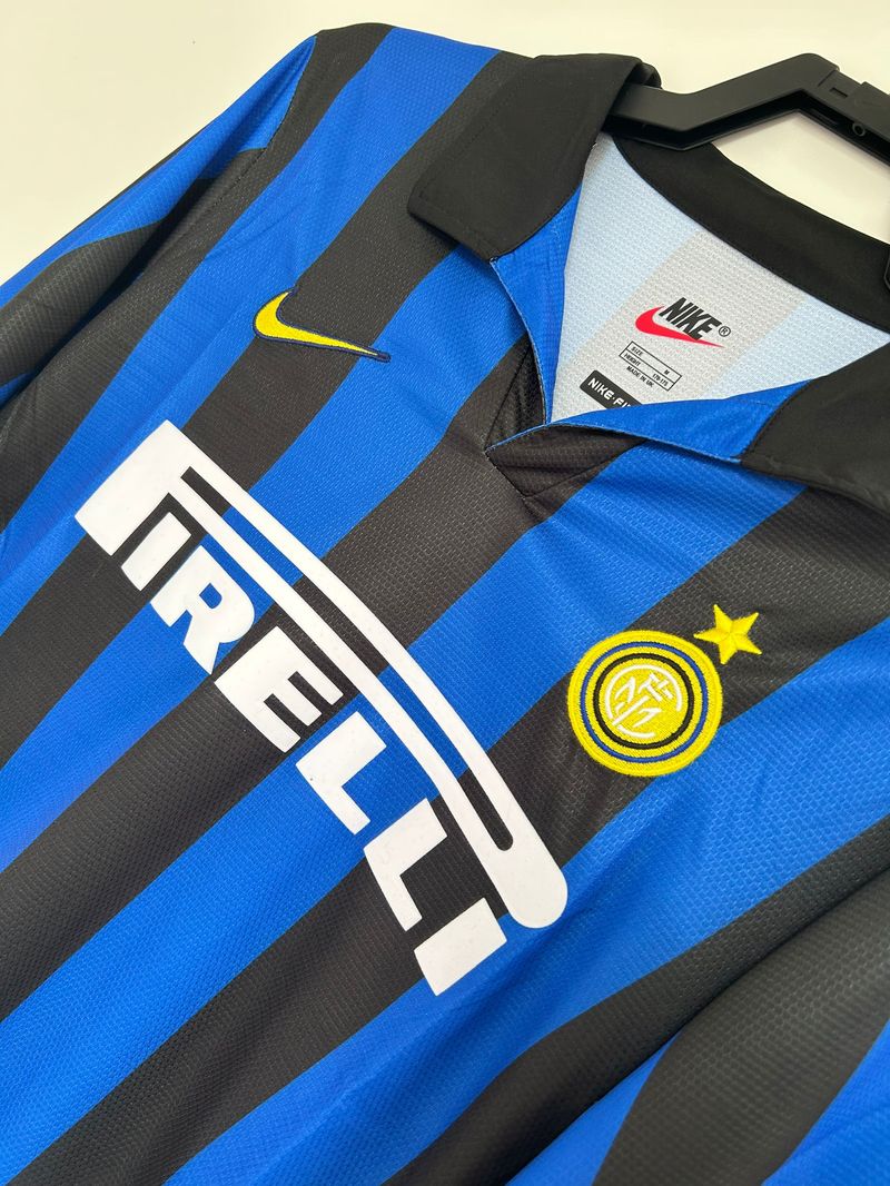 Inter de Milán 1998/1999 Local Manga Larga - Versión Jugador [Adulto]