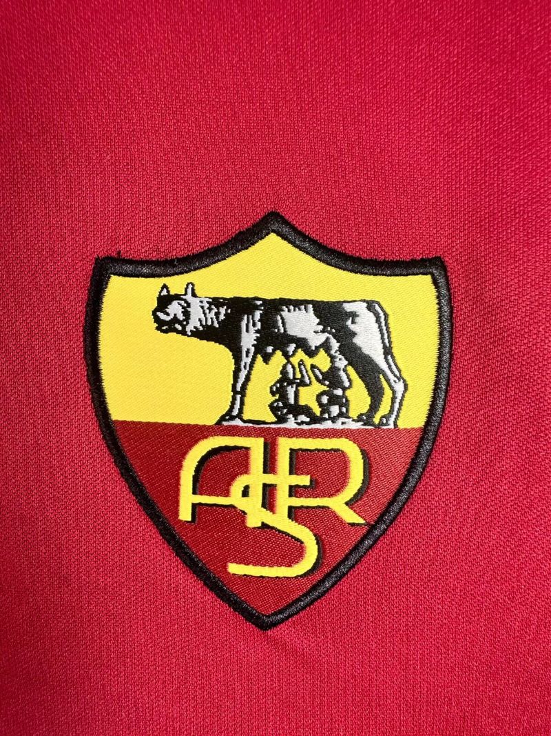AS Roma 1998/1999 Local Manga Larga - Versión Fan [Adulto]