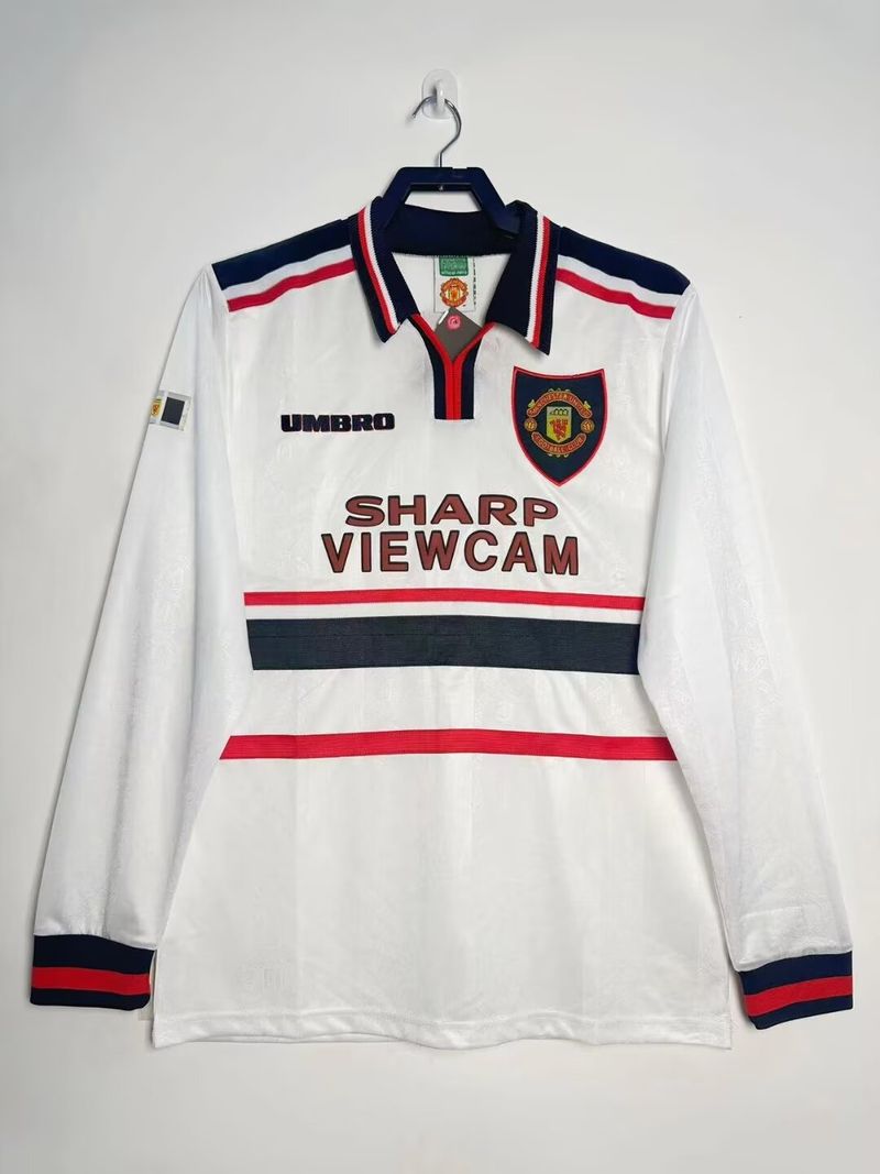 Manchester United 1998/1999 Visitante Manga Larga - Versión Fan [Adulto]