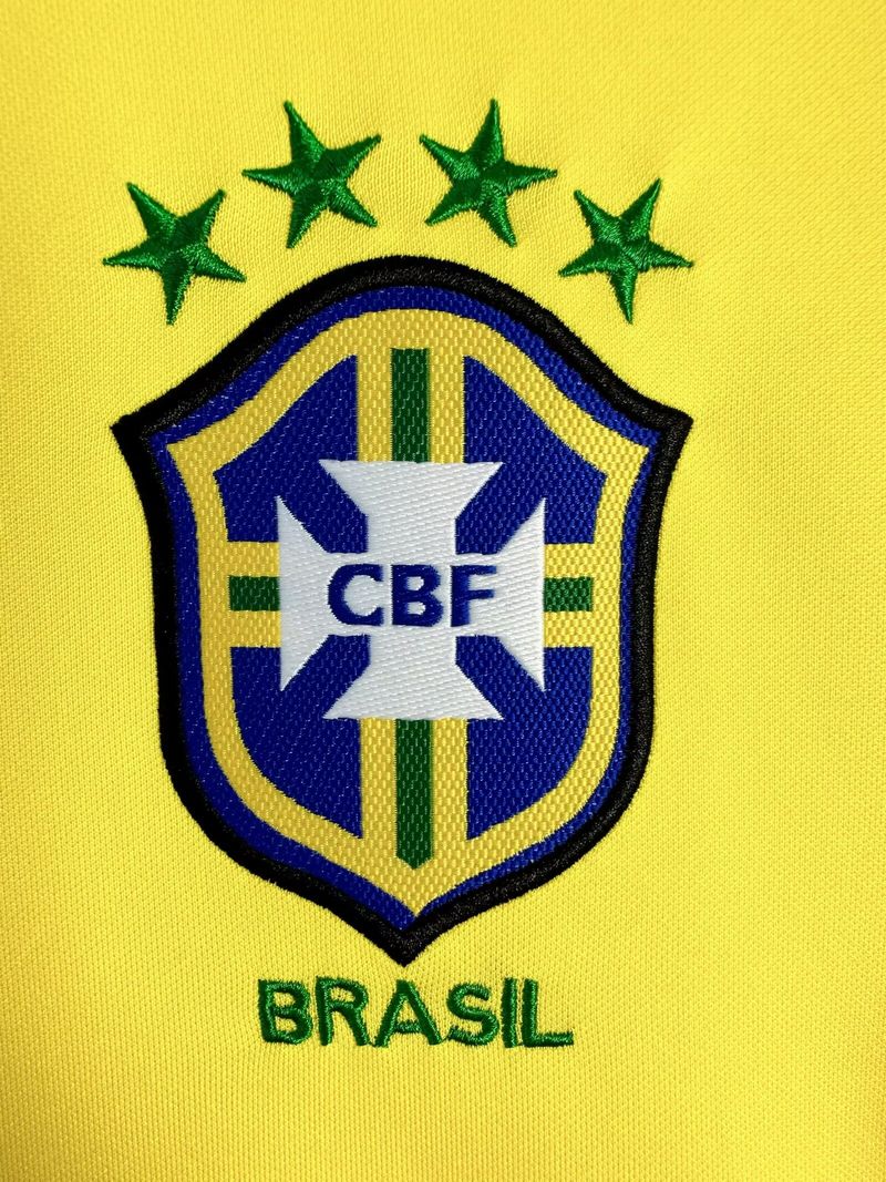 Camiseta Local Manga Larga Selección de Brasil 1998 - Aficionado [Adulto]
