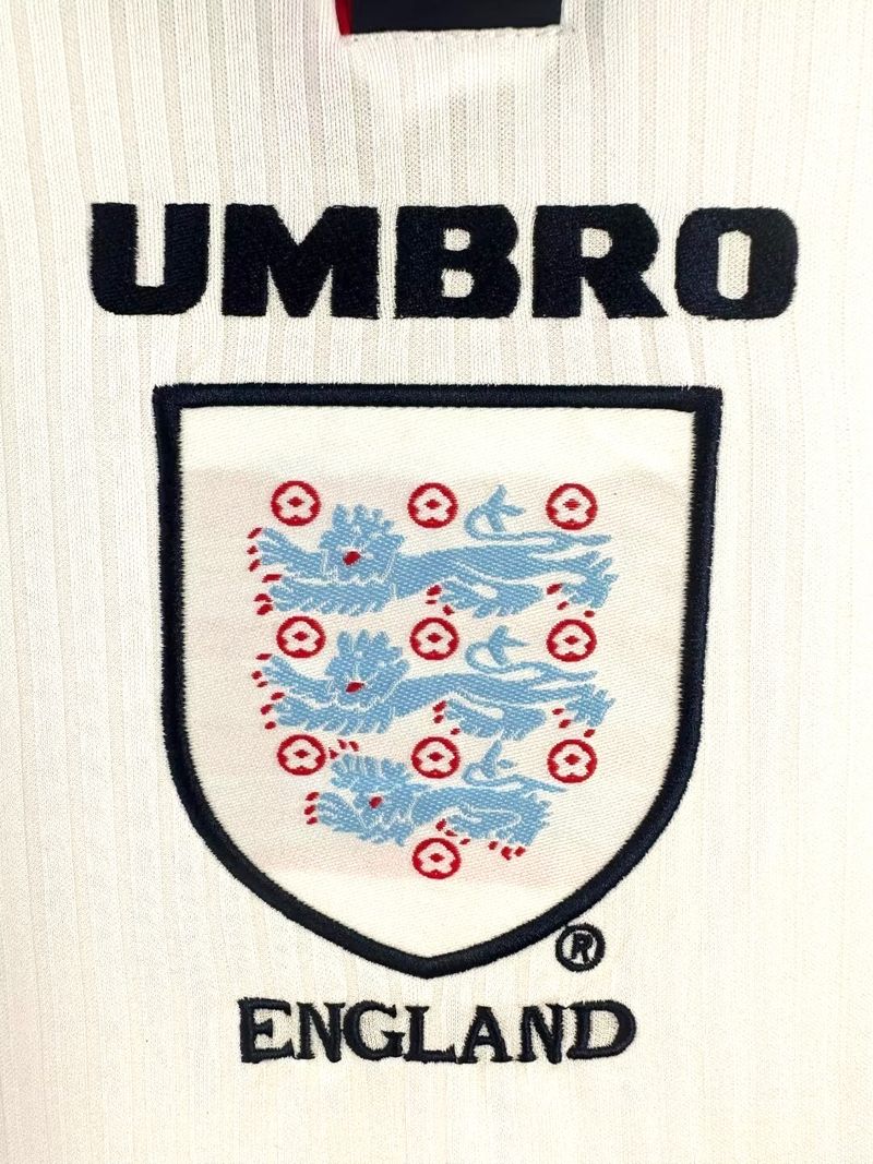 Retro Inglaterra 1998 Equipación Local Manga Larga Aficionado
