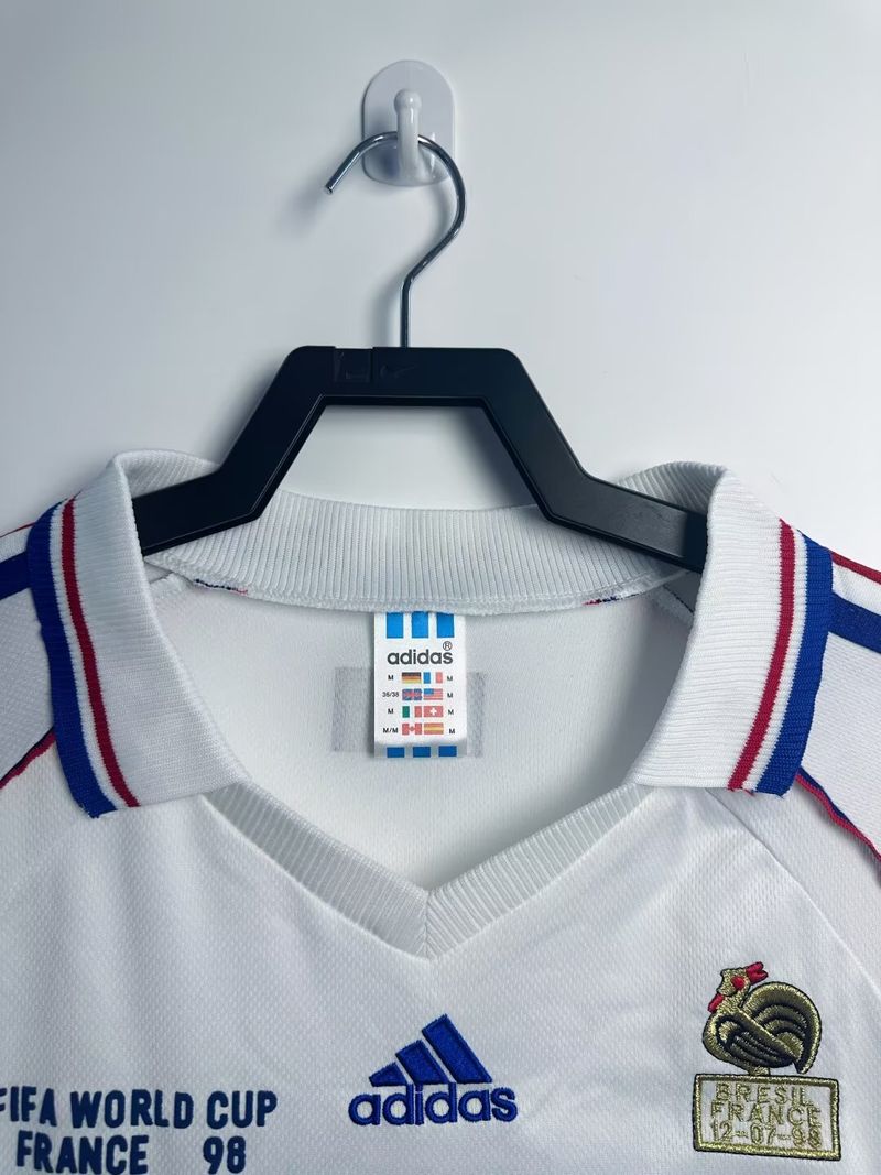 Retro France 1998 Away Long Sleeve Fan