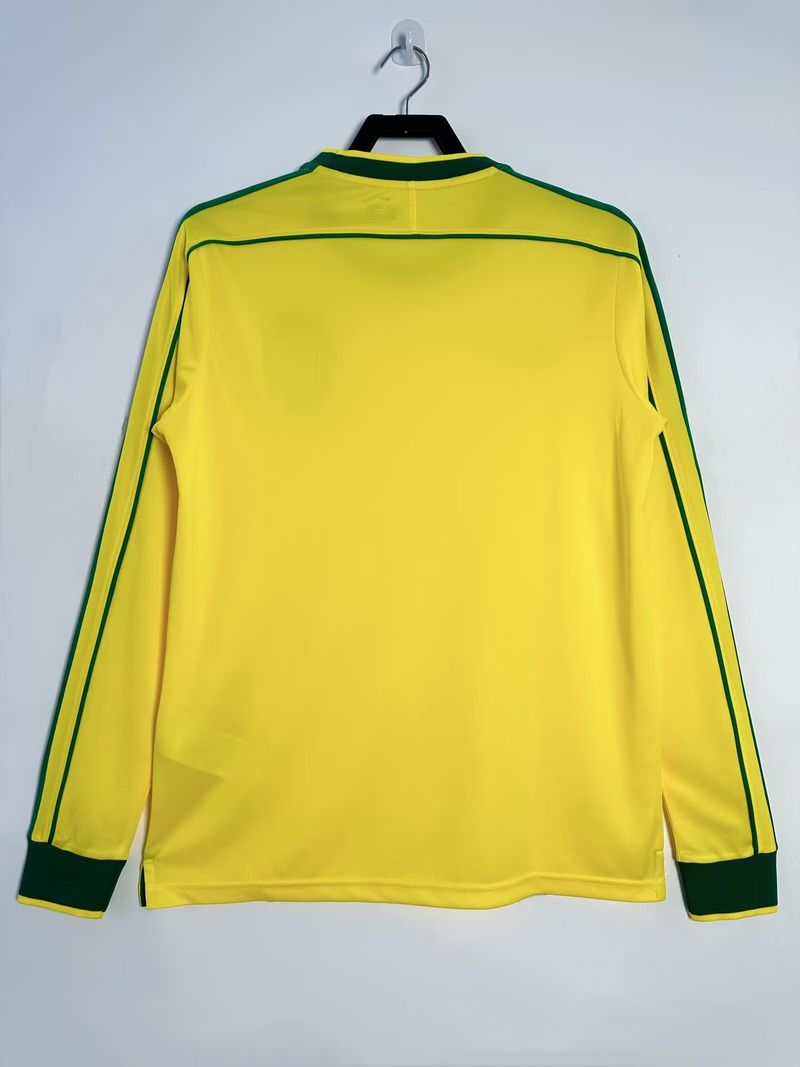 Camiseta Local Manga Larga Selección de Brasil 1998 - Aficionado [Adulto]