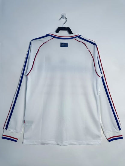 Retro France 1998 Away Long Sleeve Fan