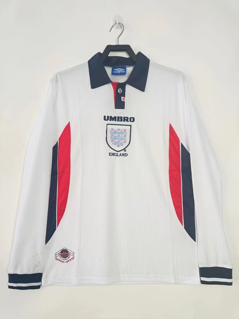 England National Team 1998 Home Long Sleeve - Fan Version [Adult]