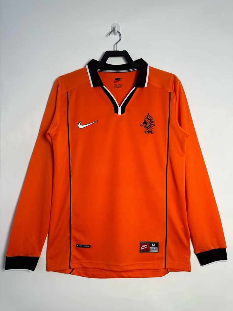 Netherlands National Team 1998 Home Long Sleeve - Fan Version [Adult]
