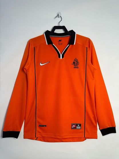 Netherlands National Team 1998 Home Long Sleeve - Fan Version [Adult]