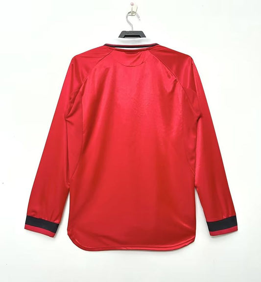 Manchester United 1999/2000 Home Long Sleeve - Player Version Jersey [Adult]