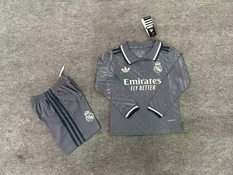 Real Madrid CF Segunda Equipación 2024/2025 Manga Larga - Aficionado [Niños]