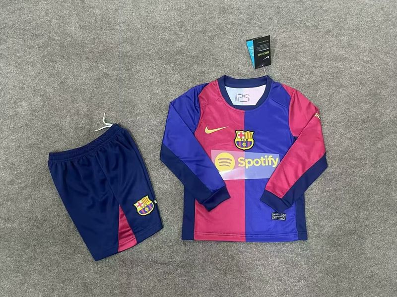 FC Barcelona 2024/2025 Home Long Sleeve - Fan [Kids]