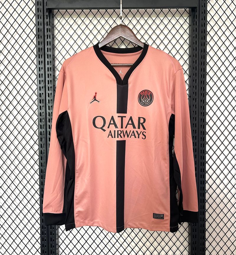 Paris Saint-Germain 2024-2025 Visitante Manga Larga Aficionado