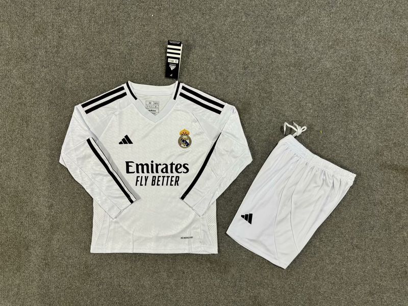 Real Madrid CF 2024/2025 Home Long Sleeve - Fan [Kids]