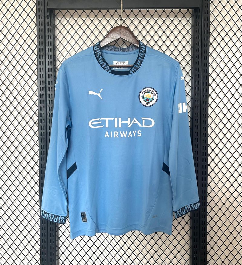 Manchester City FC 2024/2025 Home Long Sleeve - Fan [Adult]