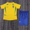 Camiseta de aficionado Retro Kids Brasil 2002 Local