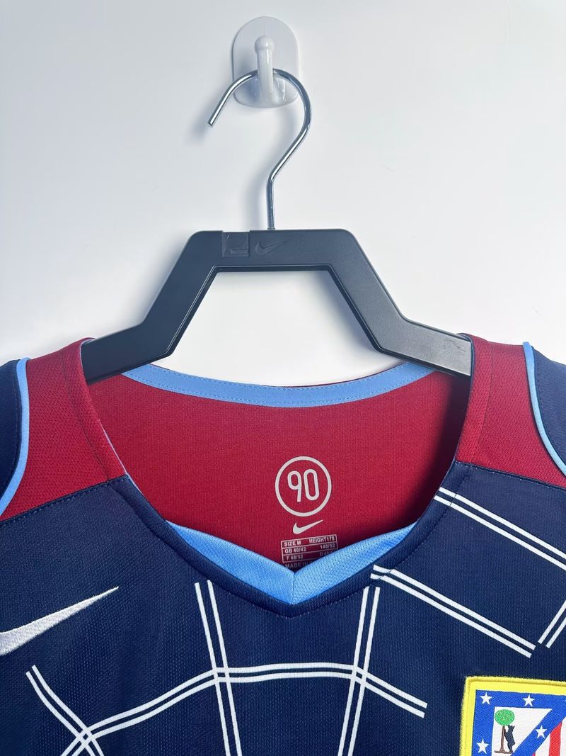 Atlético Madrid 2004/2005 Visitante Manga Larga - Versión Fan [Adulto]