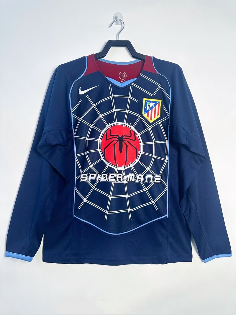 Atlético Madrid 2004/2005 Visitante Manga Larga - Versión Fan [Adulto]