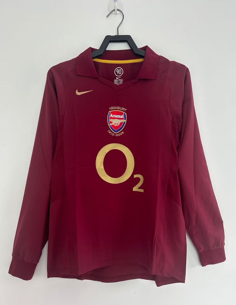 Arsenal FC 2005/2006 Home Long Sleeve - Fan [Adult]