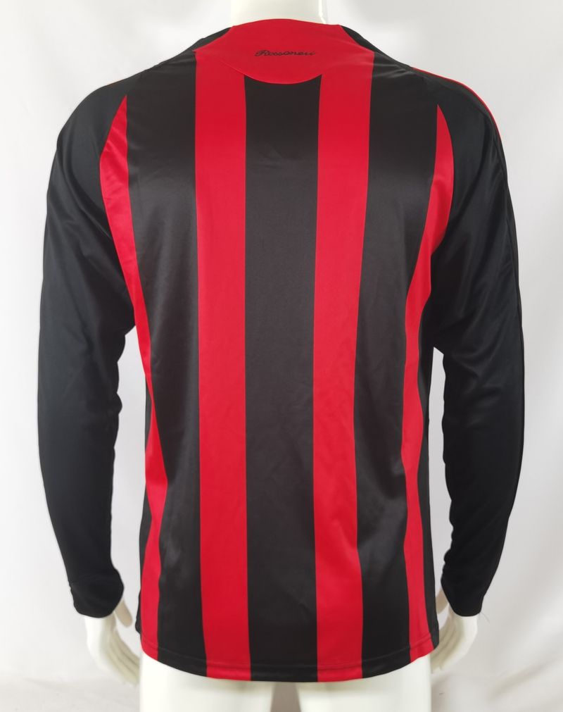 AC Milan 2008/2009 Home Long Sleeve - Fan Version Adult