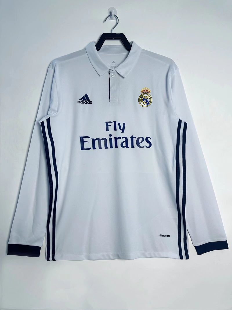 Real Madrid 2016/2017 Home Long Sleeve - Fan Version [Adult]