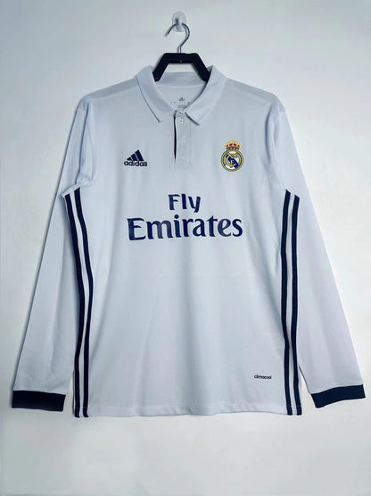 Real Madrid 2016/2017 Home Long Sleeve - Fan Version [Adult]