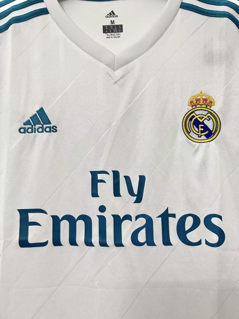 Real Madrid 2017/2018 Home Long Sleeve - Fan Version [Adult]