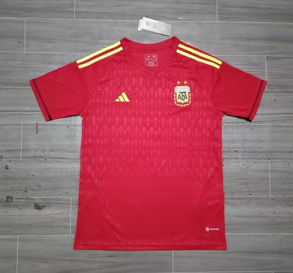 Retro Argentina 2022 Goalkeeper 2stars Red Fan