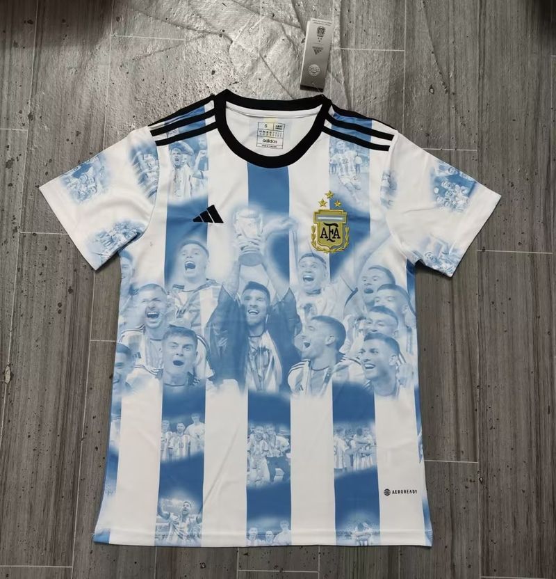 Rétro Argentine 2022 Champion Édition 3 étoiles Fan