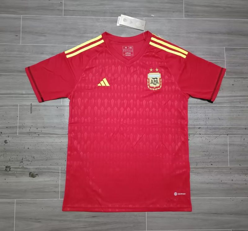 Équipe nationale d'Argentine 2022 Gardien de but Édition Spéciale Deux Étoiles Rouge - Fan [Adulte]