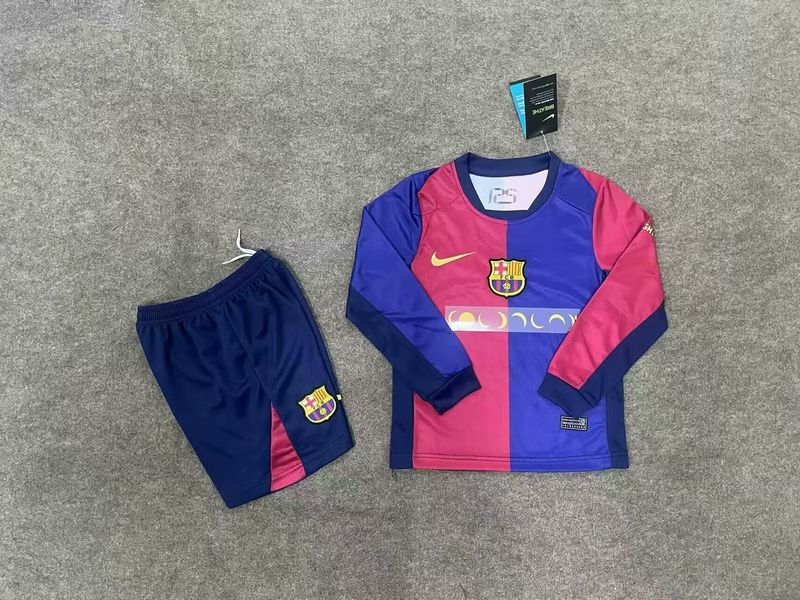 FC Barcelona 2024/2025 Home Long Sleeve - Fan [Kids]