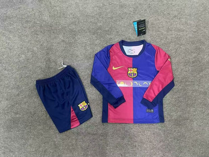 FC Barcelona 2024/2025 Home Long Sleeve - Fan [Kids]