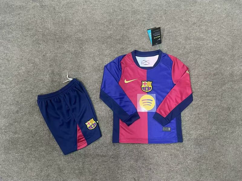 FC Barcelona 2024/2025 Home Long Sleeve - Fan [Kids]