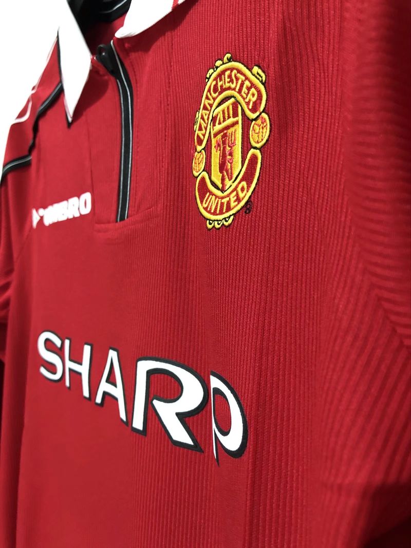 Manchester United 1998 Home Long Sleeve - Fan Version [Adult]