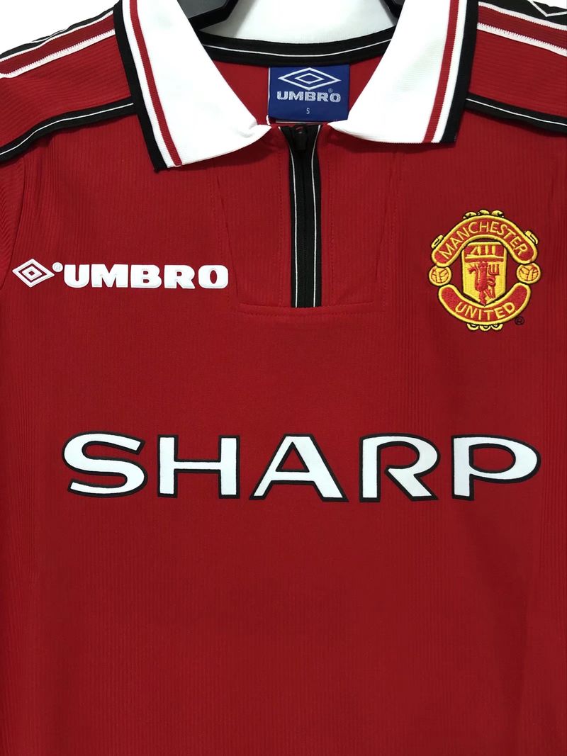 Manchester United 1998 Home Long Sleeve - Fan Version [Adult]