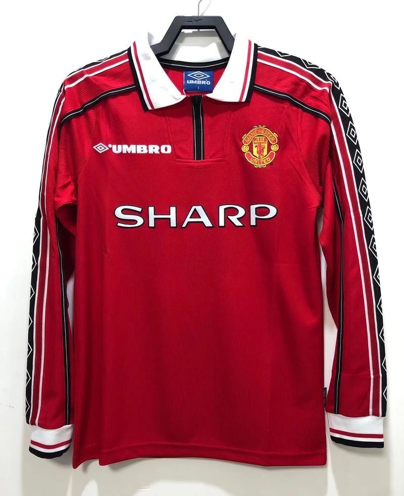 Manchester United 1998 Home Long Sleeve - Fan Version [Adult]