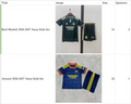 Real Madrid 2026-2027 Away Kids Set + Arsenal 2026-2027 Away Kids Set