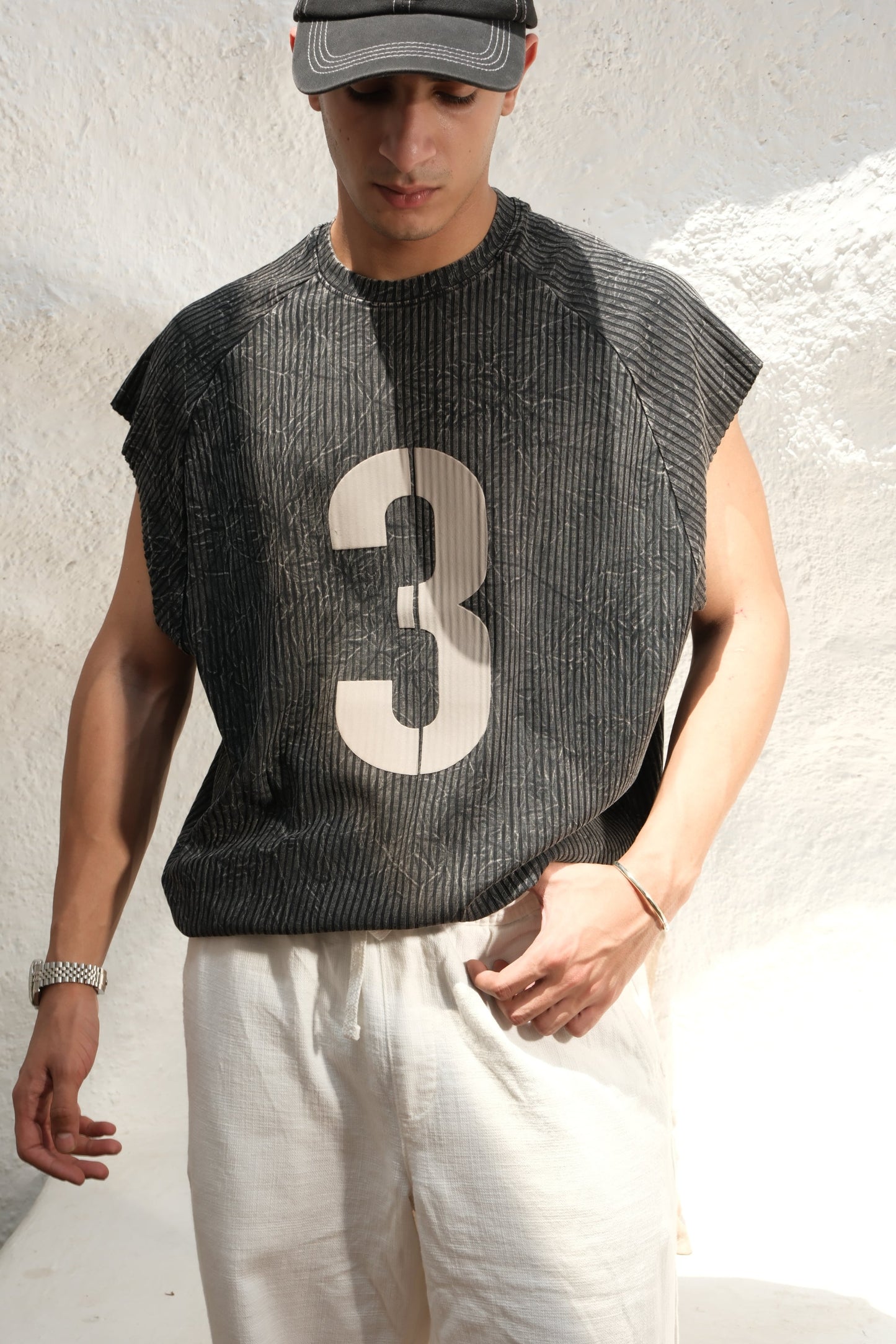 RX OVERSIZED TANK TOP -NOIR