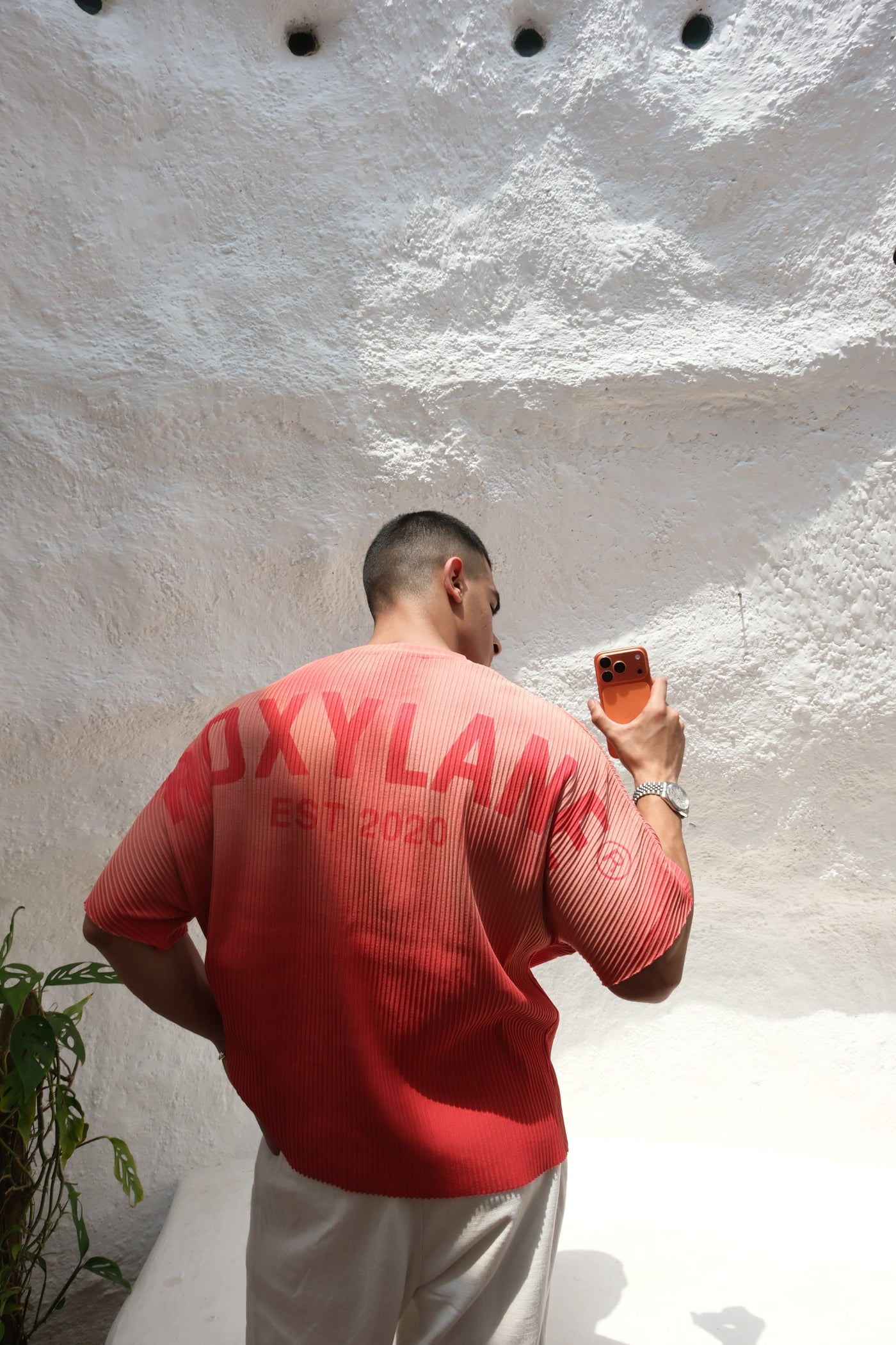 RX Essence Ribbed Jersey Sun Fade Red
