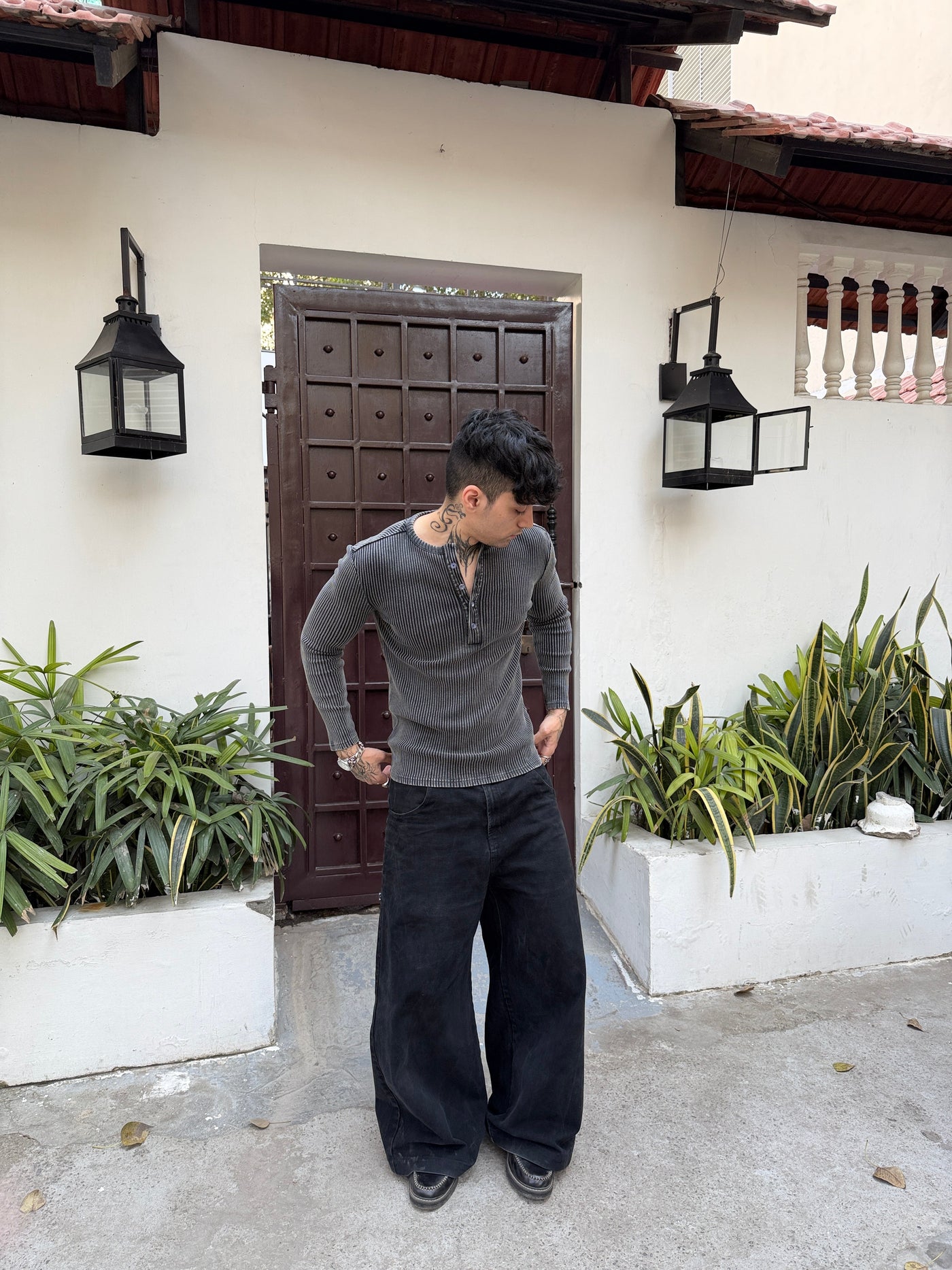 RX Ribbed Henley